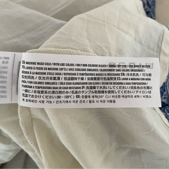 New! Abercrombie & Fitch twist tied blue print tiered maxi dress 37552. - Picture 12 of 15